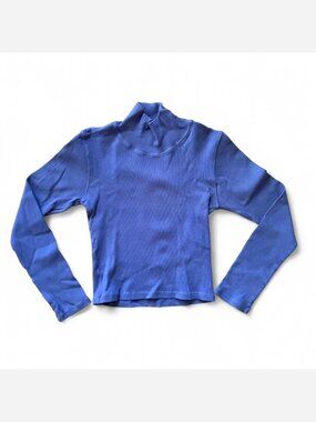 Big Bud Press Long Sleeve Turtleneck in Cornflower Blue